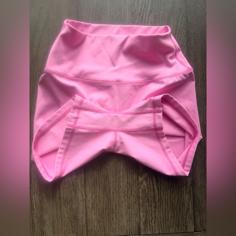 High-Rise Pink Active Bike Shorts - Picture 4 of 5